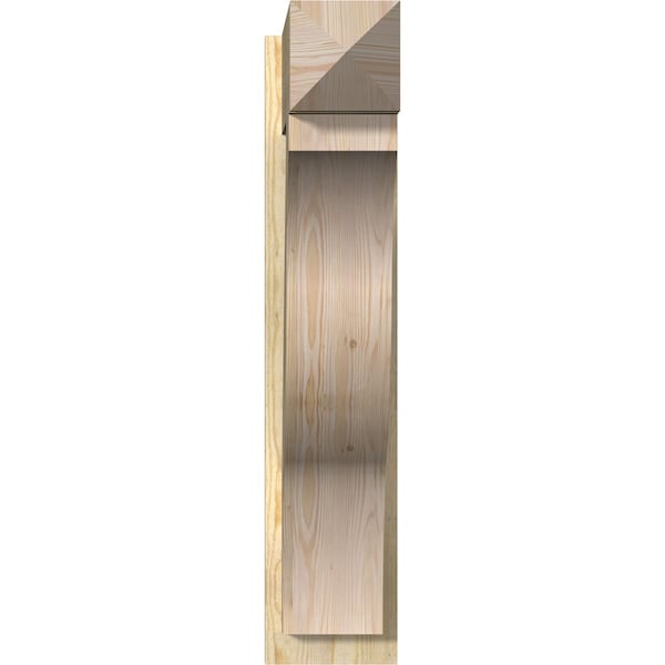 Funston Arts & Crafts Rough Sawn Outlooker, Douglas Fir, 8W X 26D X 38H